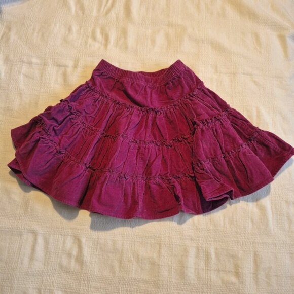 Hanna Andersdon girls size 110 or 5 purple corduroy tiered circle skirt VGUC - Picture 4 of 6